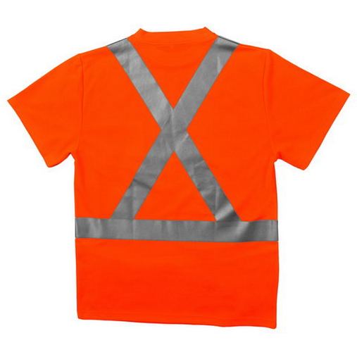 Custom Logo  ERB Class 2 Mesh Safety Pocket T-Shirt With X Back - 9006SX 